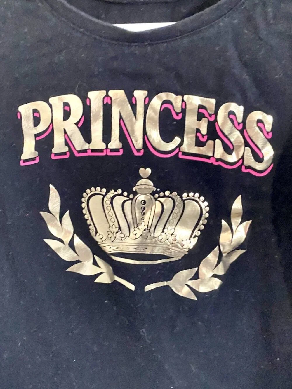 The Children's Place Princess Black Tee 5T